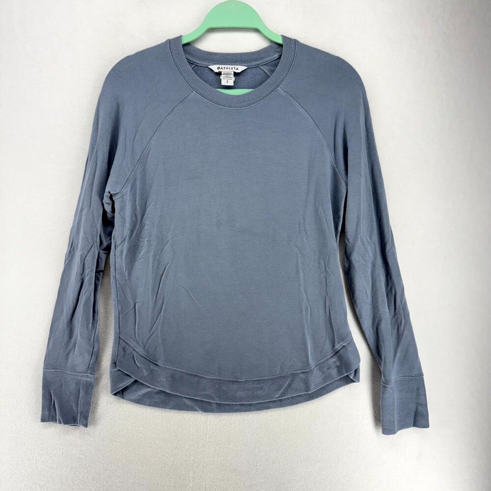 Athleta Long Sleeve‎ Tshirt Modal and Spandex Ladies Size S Purple Color